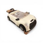 Kids Simulated Driving Racing Car Console with Steering Wheel & Scrolling Road (3+)