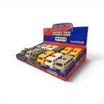 Vintage Classic Microbus Inertia Model Toy Vans (Pack of 12 / Assorted Emergency & Service Vehicles) – Die-Cast Style Friction Powered Toy Vans - Image 2