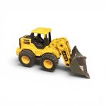 Heavy-Duty Wheel Loader Toy Construction Truck with Movable Front Bucket & Articulating Digging Arm - Image 2