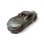 Toyota GR Supra Diecast Model Car (Metallic Gunmetal / Dark Grey)