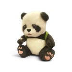 9" Soft Plush Panda Bear with Frog Backpack