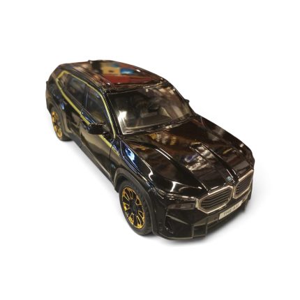 1:24 BMW XM Diecast Model SUV (Gloss Black with Gold Accents)