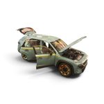 1:24 BMW XM Diecast Model SUV (Grey / Sage Green with Gold Accents) - Image 2