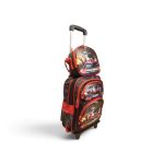 3-in-1 Kids Racing Car Trolley School Bag Set with Lunch Bag & Pencil Case