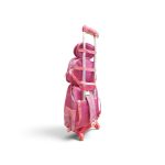 3-in-1 Girls Cute Kitten Trolley School Bag Set with Lunch Bag & Pencil Case - Image 4