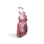 3-in-1 Girls Cute Kitten Trolley School Bag Set with Lunch Bag & Pencil Case