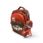 3D Embossed Multi-Character Kids School Backpacks – Sports Car, Dinosaur & Superbike Print Daypack with Matching Side Pouch - Image 4