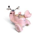 Kids Dual-Seat Electric Ride-On Scooter (Soft Pink & Beige) - Image 3
