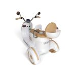 Kids Dual-Seat Electric Ride-On Scooter (Pure White & Warm Beige) - Image 3