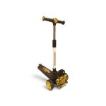 Kids 3-Wheel Vintage Car Design Kick Scooter with Gold Accents - Image 3
