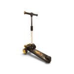 Kids 3-Wheel Vintage Car Design Kick Scooter with Gold Accents - Image 2