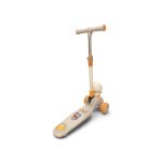 Kids 3-Wheel Character Kick Scooter with Foldable Seat (Orange & Off-White) - Image 2