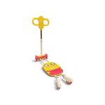 Kids 2-in-1 Character Scooter & Balance Rider (Yellow & Pink) - Image 2