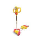 Kids 2-in-1 Character Scooter & Balance Rider (Yellow & Pink)